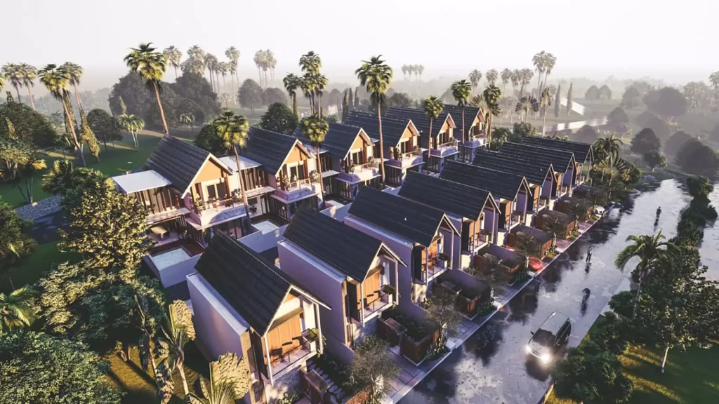 bird view 3 tropical hills villa