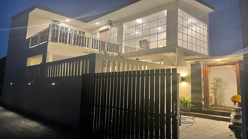 Night View Faced Honga Sanur Villa