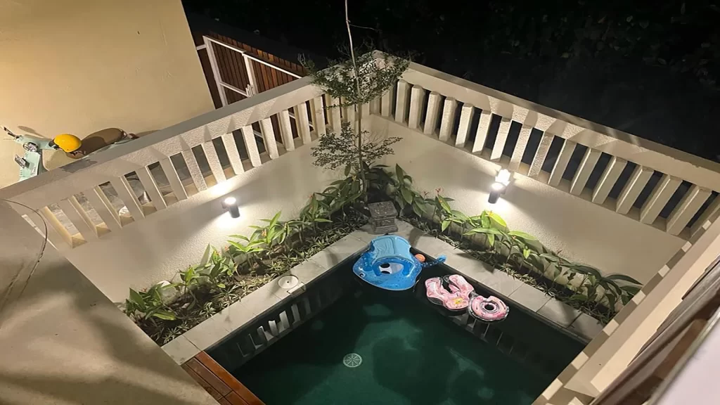 Night View Swimming Pool Honga Sanur Villa