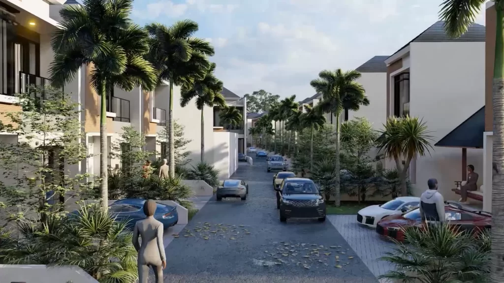 Road View Pondok Mekar Townhouse