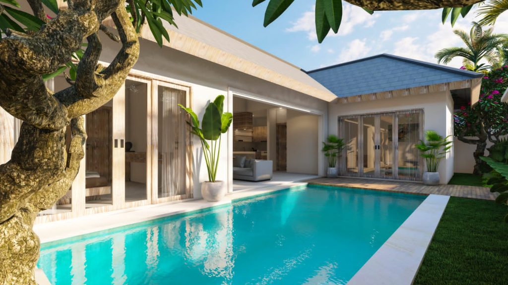 villa merah poolview