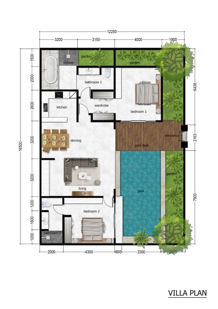 villa merah florplan