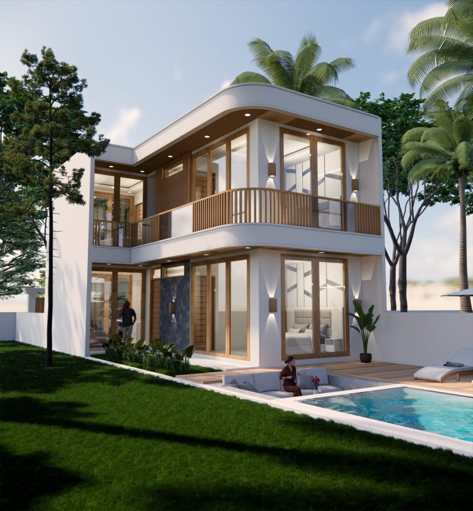 puri bhagawan villa pool samping