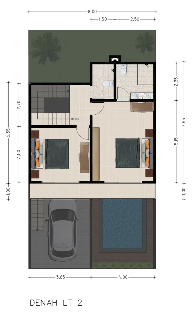 VILLA COLLINA_TYPE ALPINE SECOND FLOOR