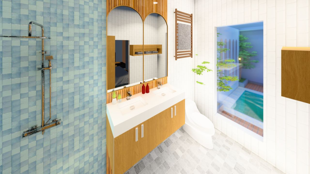 queen villa_master bathroom1