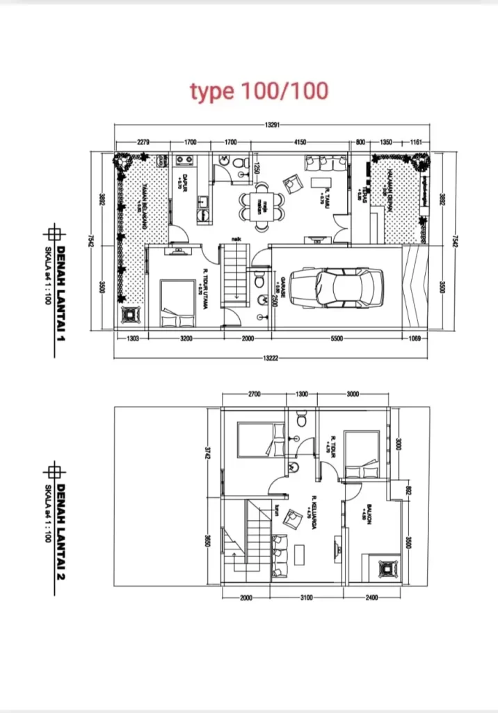 suwarna jaya residence – Type 100100