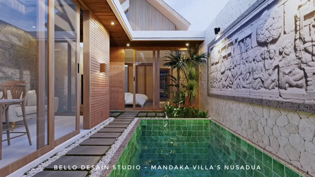 Mandaka Villa Nusa Dua – pool view 1