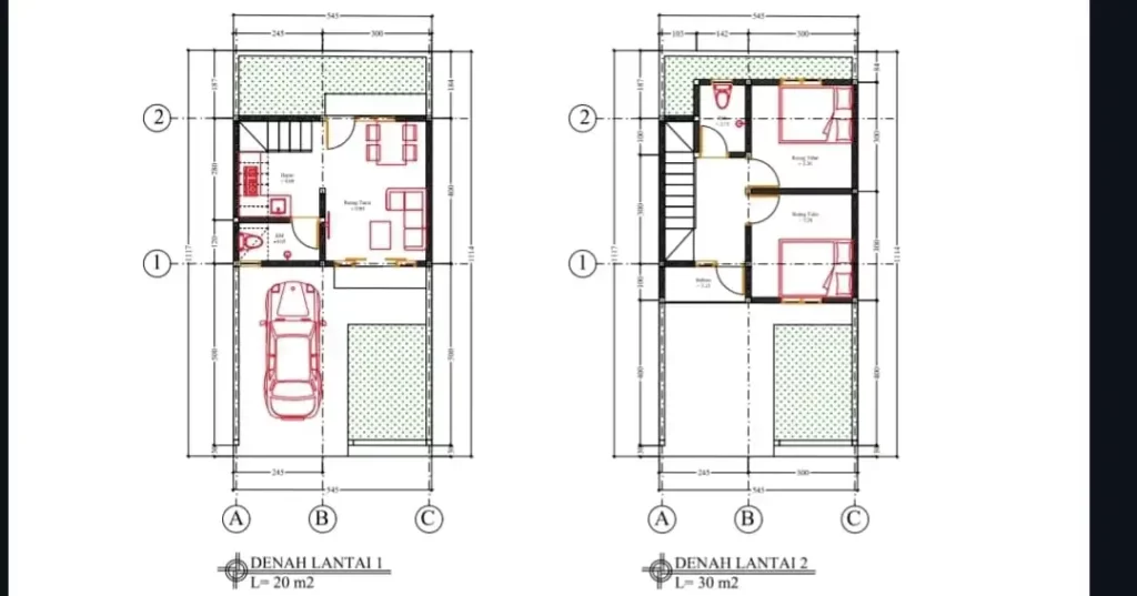 Sentana graha teratai biru layout
