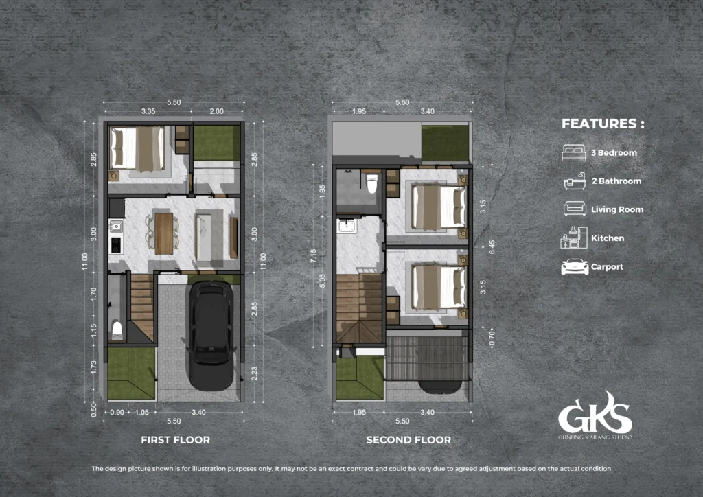 Gunung Karang Studio – Layout