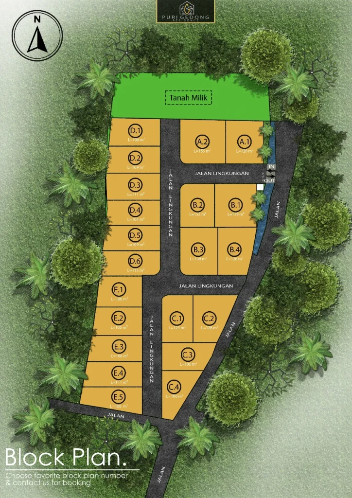 Puri Gedong Residence – Blokplan