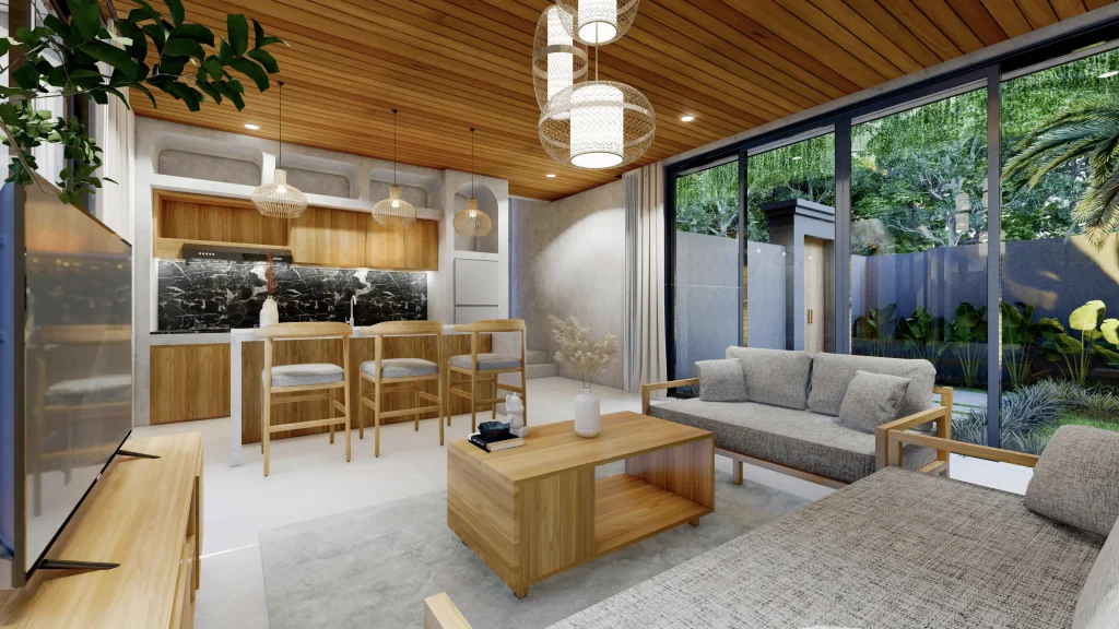 Samani Villa Pecatu – IINTERIIOR RUANG TAMU DAN RUANG TIDUR_Photo – 4