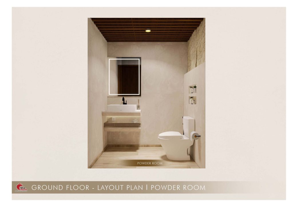 ALPINE KAV 9-Custom Interior Powder Room