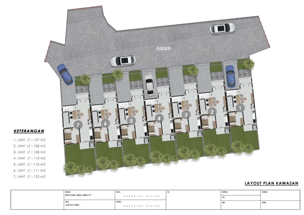 Saridana Residence – BLOCK PLAN Large