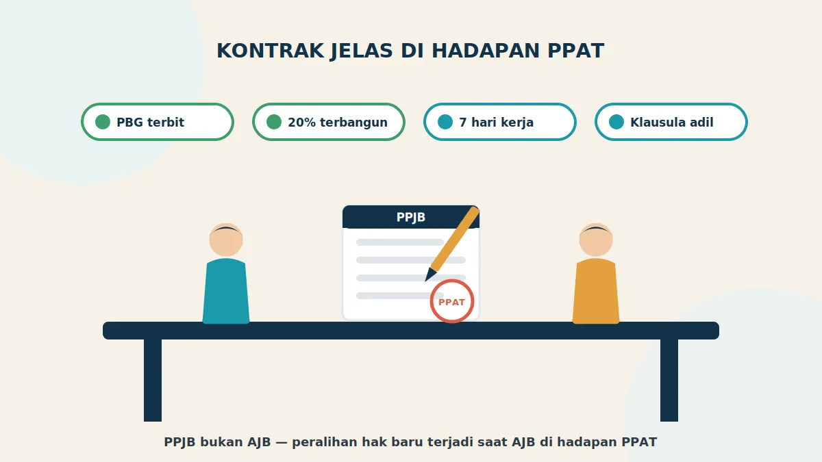 Penandatanganan PPJB di hadapan PPAT sebagai bukti perjanjian jual beli yang sah