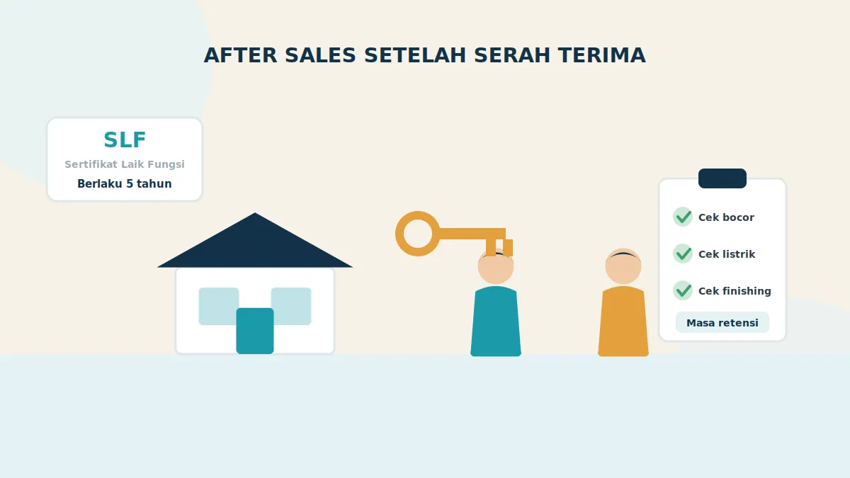 Layanan after sales developer setelah serah terima unit properti